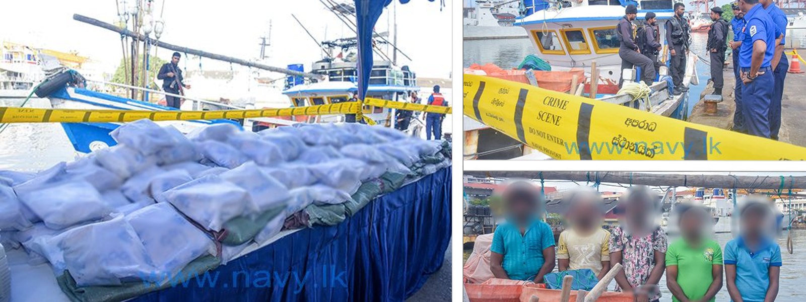 Heroin worth billions seized by Navy off Dondra